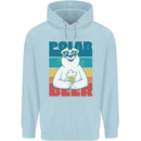 Polar Beer Funny Bear Alcohol Play on Words Childrens Kids Hoodie Light Blue
