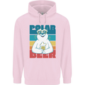 Polar Beer Funny Bear Alcohol Play on Words Childrens Kids Hoodie Light Pink