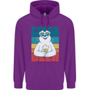Polar Beer Funny Bear Alcohol Play on Words Childrens Kids Hoodie Purple
