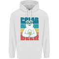 Polar Beer Funny Bear Alcohol Play on Words Childrens Kids Hoodie White