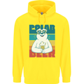 Polar Beer Funny Bear Alcohol Play on Words Childrens Kids Hoodie Yellow