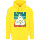 Polar Beer Funny Bear Alcohol Play on Words Childrens Kids Hoodie Yellow