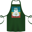 Polar Beer Funny Bear Alcohol Play on Words Cotton Apron 100% Organic Forest Green