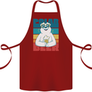 Polar Beer Funny Bear Alcohol Play on Words Cotton Apron 100% Organic Maroon