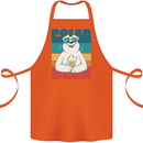 Polar Beer Funny Bear Alcohol Play on Words Cotton Apron 100% Organic Orange