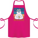 Polar Beer Funny Bear Alcohol Play on Words Cotton Apron 100% Organic Pink