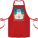 Polar Beer Funny Bear Alcohol Play on Words Cotton Apron 100% Organic Red