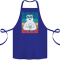 Polar Beer Funny Bear Alcohol Play on Words Cotton Apron 100% Organic Royal Blue