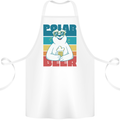 Polar Beer Funny Bear Alcohol Play on Words Cotton Apron 100% Organic White