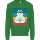 Polar Beer Funny Bear Alcohol Play on Words Kids Sweatshirt Jumper Irish Green
