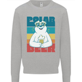 Polar Beer Funny Bear Alcohol Play on Words Kids Sweatshirt Jumper Sports Grey