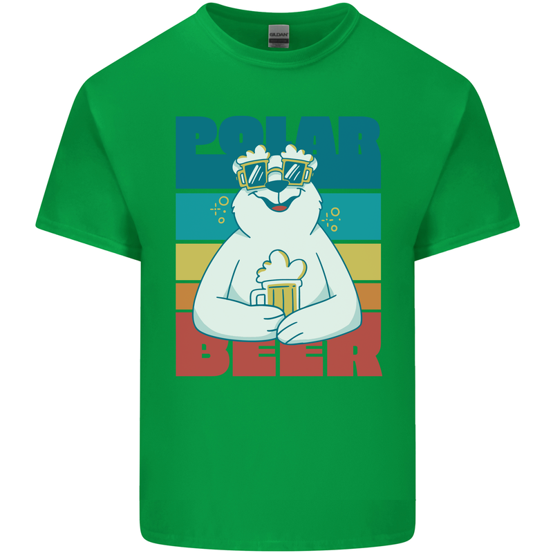 Polar Beer Funny Bear Alcohol Play on Words Kids T-Shirt Childrens Irish Green