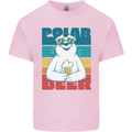 Polar Beer Funny Bear Alcohol Play on Words Kids T-Shirt Childrens Light Pink