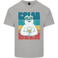 Polar Beer Funny Bear Alcohol Play on Words Kids T-Shirt Childrens Sports Grey