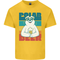 Polar Beer Funny Bear Alcohol Play on Words Kids T-Shirt Childrens Yellow