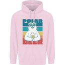 Polar Beer Funny Bear Alcohol Play on Words Mens 80% Cotton Hoodie Light Pink