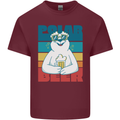 Polar Beer Funny Bear Alcohol Play on Words Mens Cotton T-Shirt Tee Top Maroon