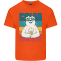 Polar Beer Funny Bear Alcohol Play on Words Mens Cotton T-Shirt Tee Top Orange