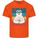 Polar Beer Funny Bear Alcohol Play on Words Mens Cotton T-Shirt Tee Top Orange