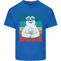 Polar Beer Funny Bear Alcohol Play on Words Mens Cotton T-Shirt Tee Top Royal Blue