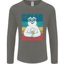 Polar Beer Funny Bear Alcohol Play on Words Mens Long Sleeve T-Shirt Charcoal