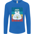 Polar Beer Funny Bear Alcohol Play on Words Mens Long Sleeve T-Shirt Royal Blue