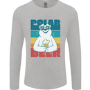 Polar Beer Funny Bear Alcohol Play on Words Mens Long Sleeve T-Shirt Sports Grey