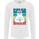 Polar Beer Funny Bear Alcohol Play on Words Mens Long Sleeve T-Shirt White