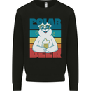 Polar Beer Funny Bear Alcohol Play on Words Mens Sweatshirt Jumper Black