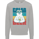 Polar Beer Funny Bear Alcohol Play on Words Mens Sweatshirt Jumper Sports Grey
