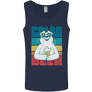 Polar Beer Funny Bear Alcohol Play on Words Mens Vest Tank Top Navy Blue