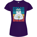 Polar Beer Funny Bear Alcohol Play on Words Womens Petite Cut T-Shirt Purple
