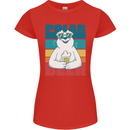 Polar Beer Funny Bear Alcohol Play on Words Womens Petite Cut T-Shirt Red