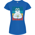 Polar Beer Funny Bear Alcohol Play on Words Womens Petite Cut T-Shirt Royal Blue