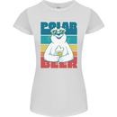 Polar Beer Funny Bear Alcohol Play on Words Womens Petite Cut T-Shirt White