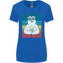 Polar Beer Funny Bear Alcohol Play on Words Womens Wider Cut T-Shirt Royal Blue