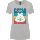 Polar Beer Funny Bear Alcohol Play on Words Womens Wider Cut T-Shirt Sports Grey