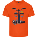 Police Fancy Dress Costume Outfit Stag Do Kids T-Shirt Childrens Orange