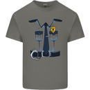Police Fancy Dress Costume Outfit Stag Do Mens Cotton T-Shirt Tee Top Charcoal