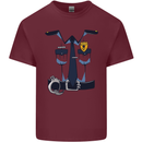 Police Fancy Dress Costume Outfit Stag Do Mens Cotton T-Shirt Tee Top Maroon