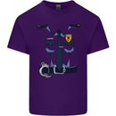 Police Fancy Dress Costume Outfit Stag Do Mens Cotton T-Shirt Tee Top Purple