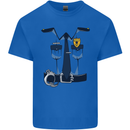 Police Fancy Dress Costume Outfit Stag Do Mens Cotton T-Shirt Tee Top Royal Blue