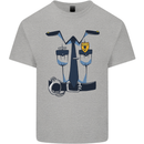 Police Fancy Dress Costume Outfit Stag Do Mens Cotton T-Shirt Tee Top Sports Grey