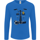 Police Fancy Dress Costume Outfit Stag Do Mens Long Sleeve T-Shirt Royal Blue