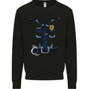Police Fancy Dress Costume Outfit Stag Do Mens Sweatshirt Jumper Black