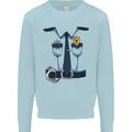 Police Fancy Dress Costume Outfit Stag Do Mens Sweatshirt Jumper Light Blue