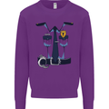 Police Fancy Dress Costume Outfit Stag Do Mens Sweatshirt Jumper Purple