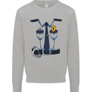 Police Fancy Dress Costume Outfit Stag Do Mens Sweatshirt Jumper Sports Grey