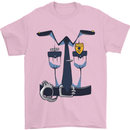 Police Fancy Dress Costume Outfit Stag Do Mens T-Shirt Cotton Gildan Light Pink