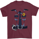 Police Fancy Dress Costume Outfit Stag Do Mens T-Shirt Cotton Gildan Maroon